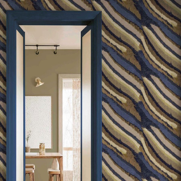 Paper pintat VETES MINERALS BLAU I BEIGE SORRA 2029