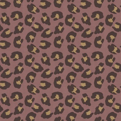 Papel de parede ESTAMPA LEOPARDO MALVA MARROM 2048