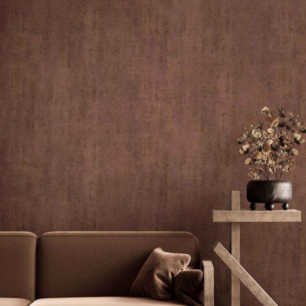 Papel de parede BETÃO MARROM AVERMELHADO 2076