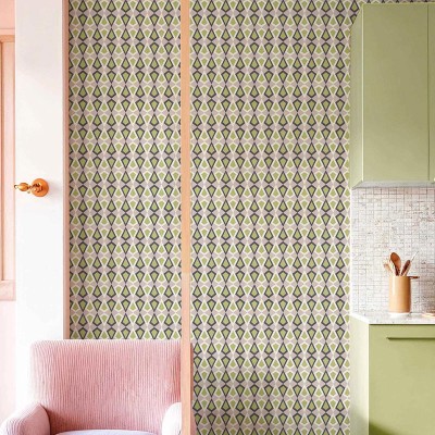 Paper pintat DIAMANT VINTAGE VERD I LAVANDA 2036