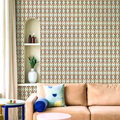 Paper pintat DIAMANT VINTAGE VERD I DAURAT 2037