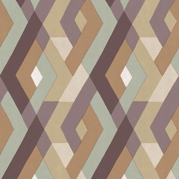 Paper pintat ROMBES ENTRELLAÇATS VERD I DAURAT 2033