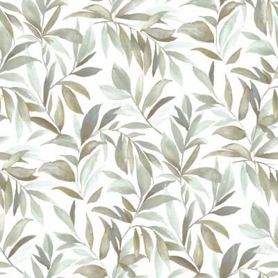 Papel pintado HOJAS DE OLIVO VERDE AGUA 2000