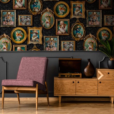 Paper pintat GALERIA VINTAGE ANIMALS CHARCOAL 13790 2