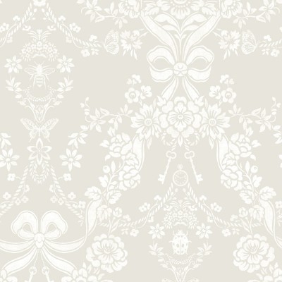 Paper pintat LLAÇOS I DAMASC FLORAL TAUPE 14171