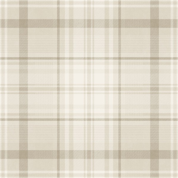 Papel de parede XADREZ ESCOCES BEGE 14180