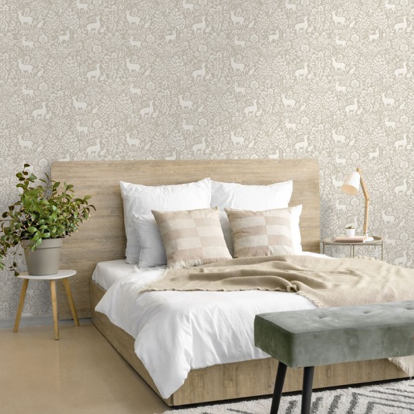 Paper pintat BOSC DE CÉRVOLS TAUPE 14161