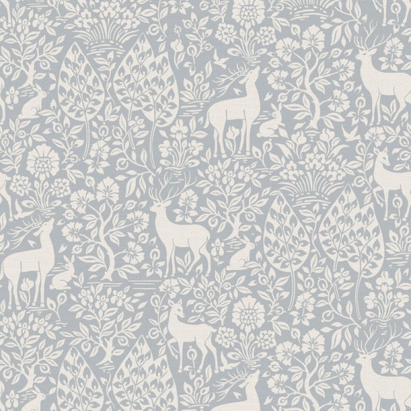 Papel pintado BOSQUE DE CIERVOS AZUL 14163
