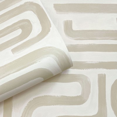 Papel de parede PINCELADAS AQUARELA BEGE 14230