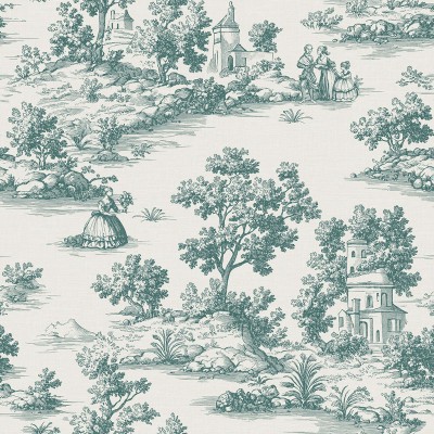 Papel pintado TOILE DE JOUY VERDE 3858-1