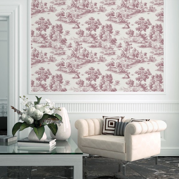 Papel de parede TOILE DE JOUY BORGONHA 3858-5