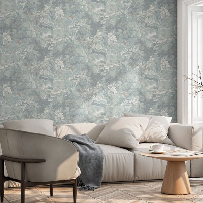 Papel pintado BOTÁNICO CLÁSICO VERDE AGUA 3850-4 2