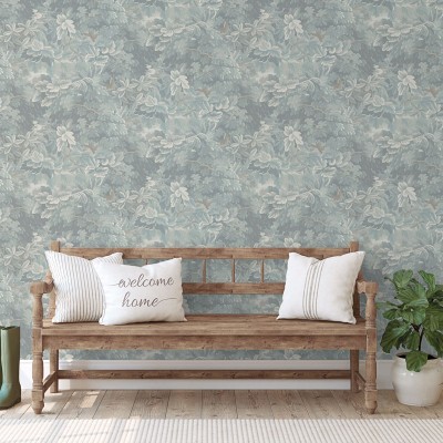 Papel pintado BOTÁNICO CLÁSICO VERDE AGUA 3850-4