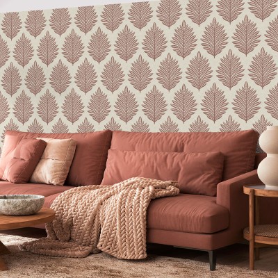 Papel pintado HOJAS ÉTNICAS TERRACOTA 3853-4 2