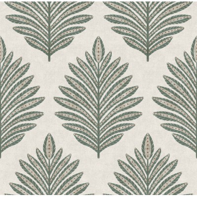 Papel de parede FOLHAS ÉTNICAS VERDES 3853-1