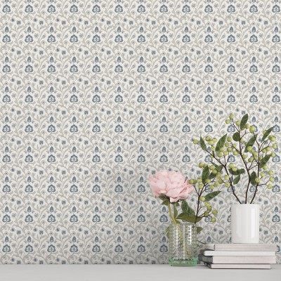 Papel pintado FLORAL CLÁSICO AZUL 3851-3