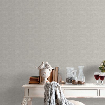 Papel de parede EFEITO LINHO CINZA 3860-6 2