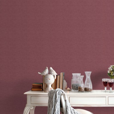 Papel de parede EFEITO LINHO BORGONHA 3860-5 2