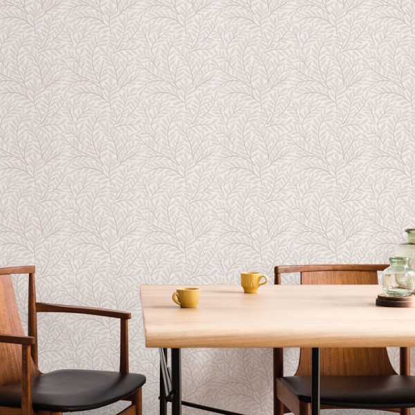 Papel de parede ESCANDINAVO FOLHAS BEGE ROSA 3855-5