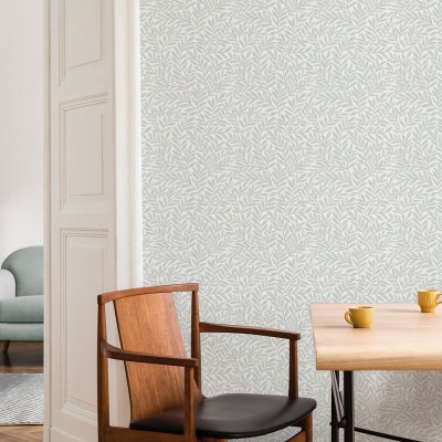 Papel pintado ESCANDINAVO HOJAS AZUL CLARO 3855-4 2