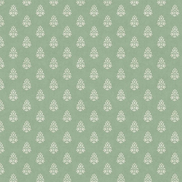 Papel pintado DAMASCO FLORAL MINI VERDE 3859-1
