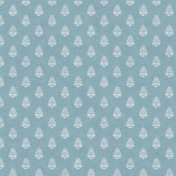 Paper pintat DAMASC FLORAL MINI BLAU 3859-3