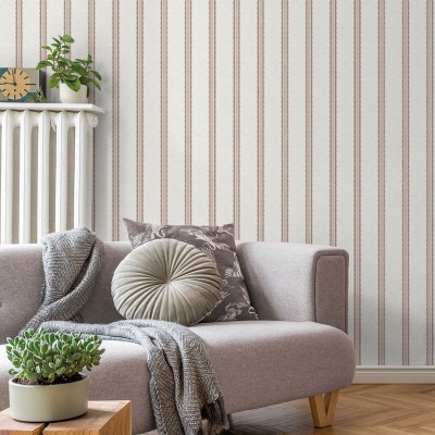 Papel pintado RAYAS ÉTNICAS TERRACOTA 3857-4 2