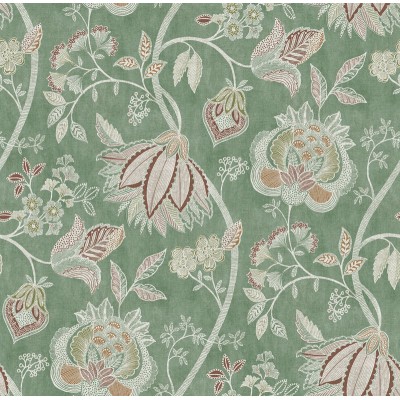 Paper pintat FLORAL ÈTNIC VERD 3852-1