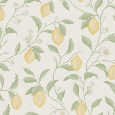 Papel pintado JARDÍN DE LIMONES VERDE 3854-1