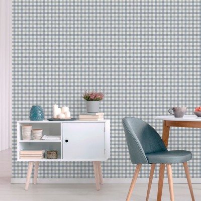 Paper pintat QUADRES VICHY BLAU 3856-3