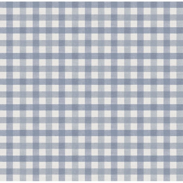 Papel de parede XADREZ VICHY AZUL 3856-3