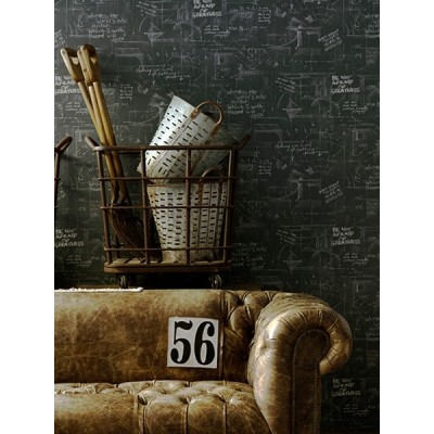 Papel pintado ENGINEER OXFORD XA WAY CHARCOAL