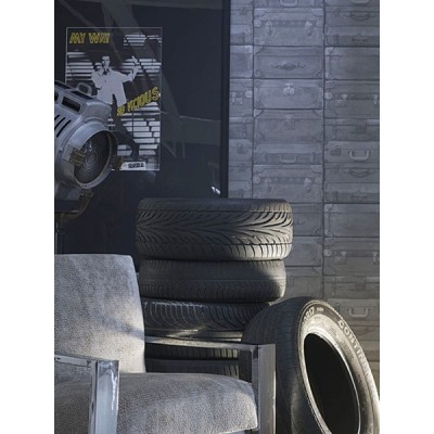 Papel pintado ENGINEER LUGGAGE LU01 GUNMETAL