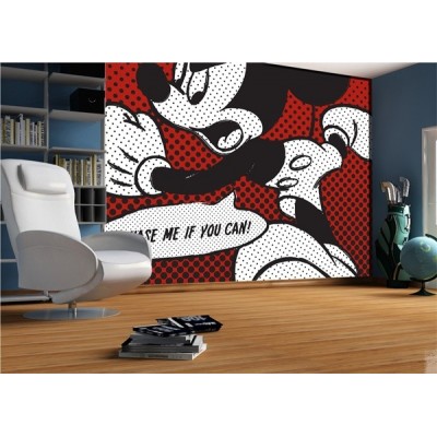 Fotomural MICKEY ON RED COMIC FTD-0262