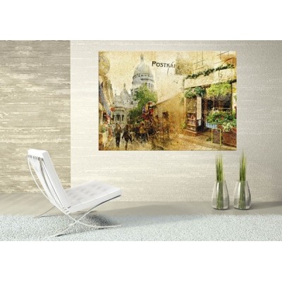 Fotomural PINK ON STONES 2