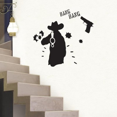 STICKER GUNMAN BLACK DG-08808