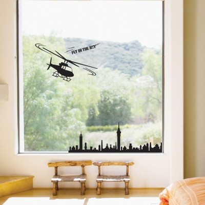 STICKER FLY IN THE SKY BLACK DG-08809