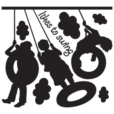 STICKER WHISPER OF BIRDS BLACKS DG-08813 2