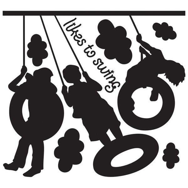 STICKER WHISPER OF BIRDS BLACKS DG-08813