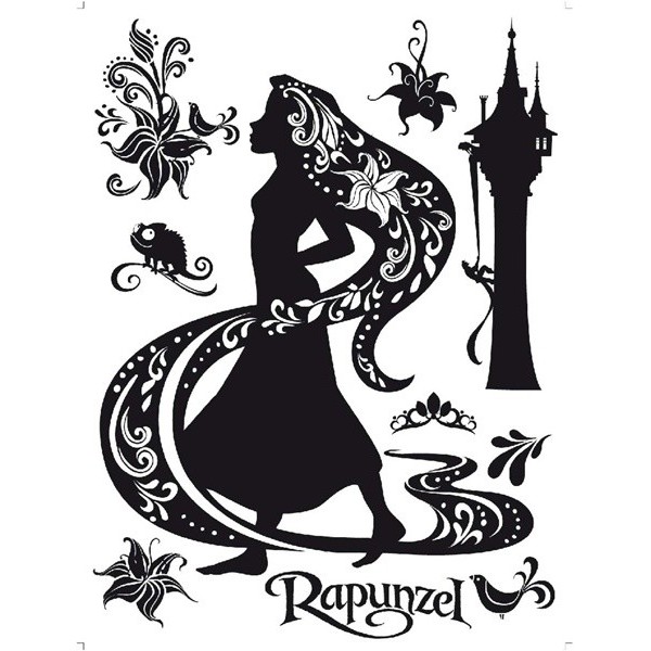 STICKER DISNEY RAPUNZEL FLOCK DK_879