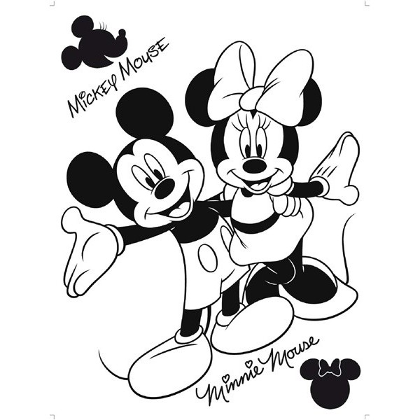 STICKER DISNEY MICKEY & MINNIE FLOCK DK_875