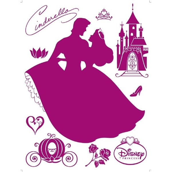 STICKER DISNEY CINDRELA 2 FLOCK DK_861