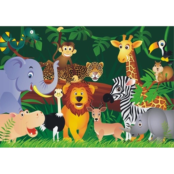 Fotomural infantil JUNGLE ANIMALS FT-0160