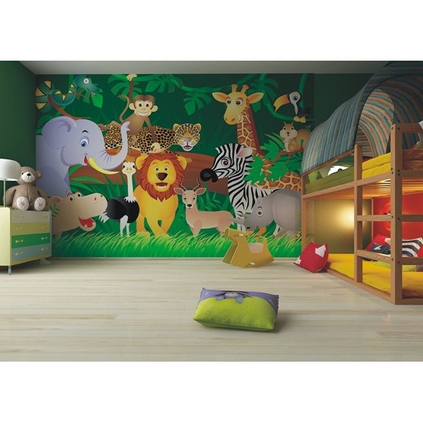 Fotomural infantil JUNGLE ANIMALS FT-0160 Fotomural infantil JUNGLE ANIMALS FT-0160