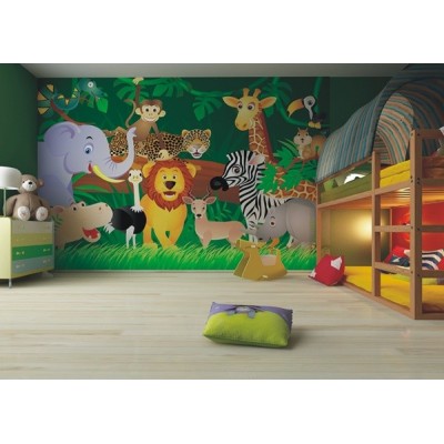Fotomural infantil JUNGLE ANIMALS FT-0160 Fotomural infantil JUNGLE ANIMALS FT-0160