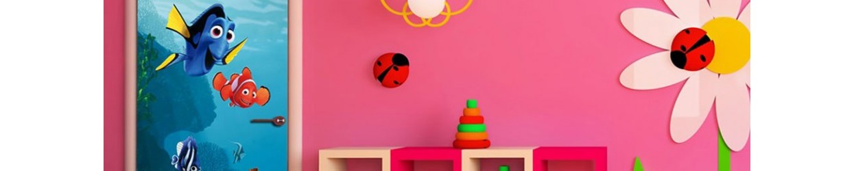 Fotomurais infantís - painéis decorativos infantís  para portas - DISNEY decoração de paredes
