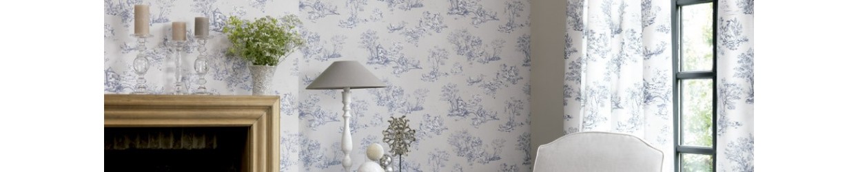 Papel de parede Toile de Jouy