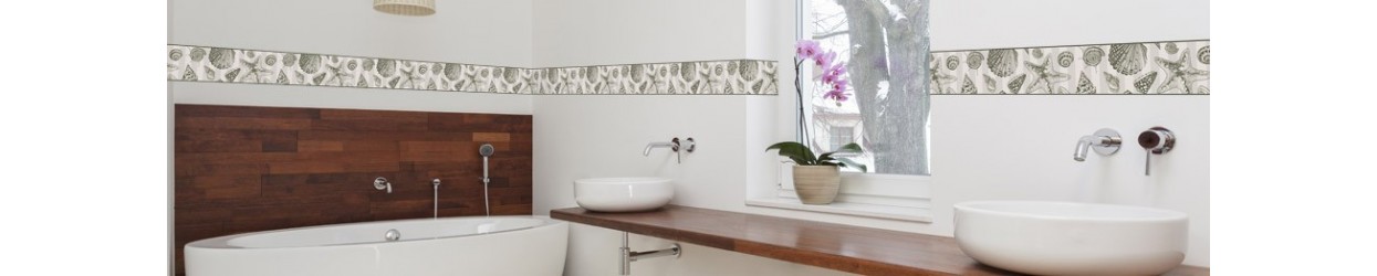 Cenefas Decorativas Para Paredes de Baño | Papelpintadoonline