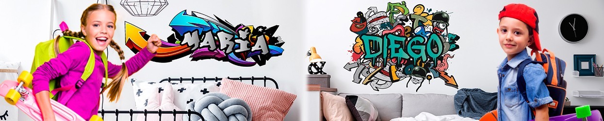 Vinilos Graffiti Autoadhesivos para decorar| Papelpintadoonline