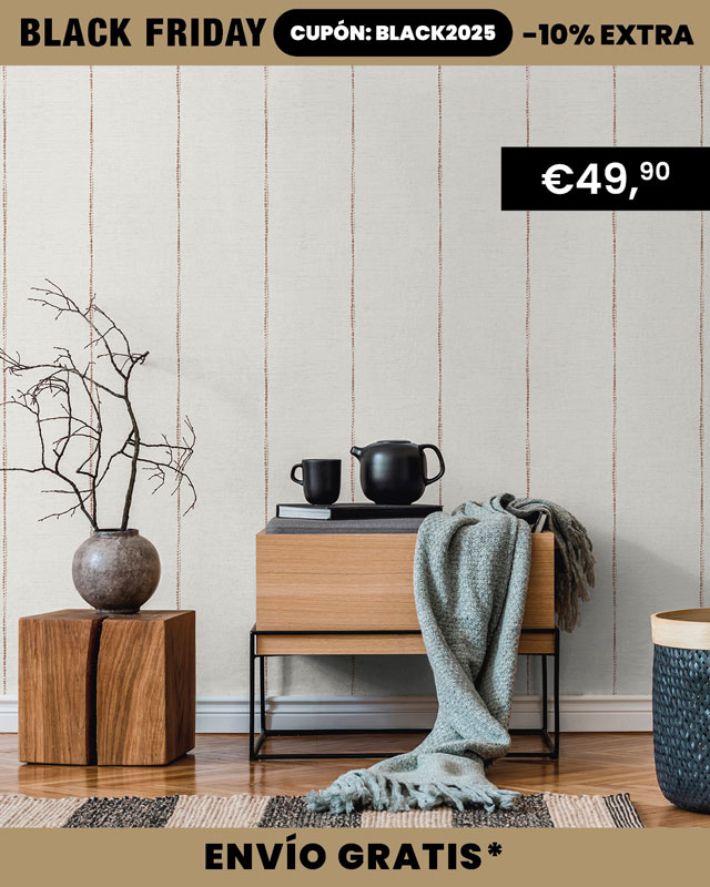 Papel pintado rayas étnicas